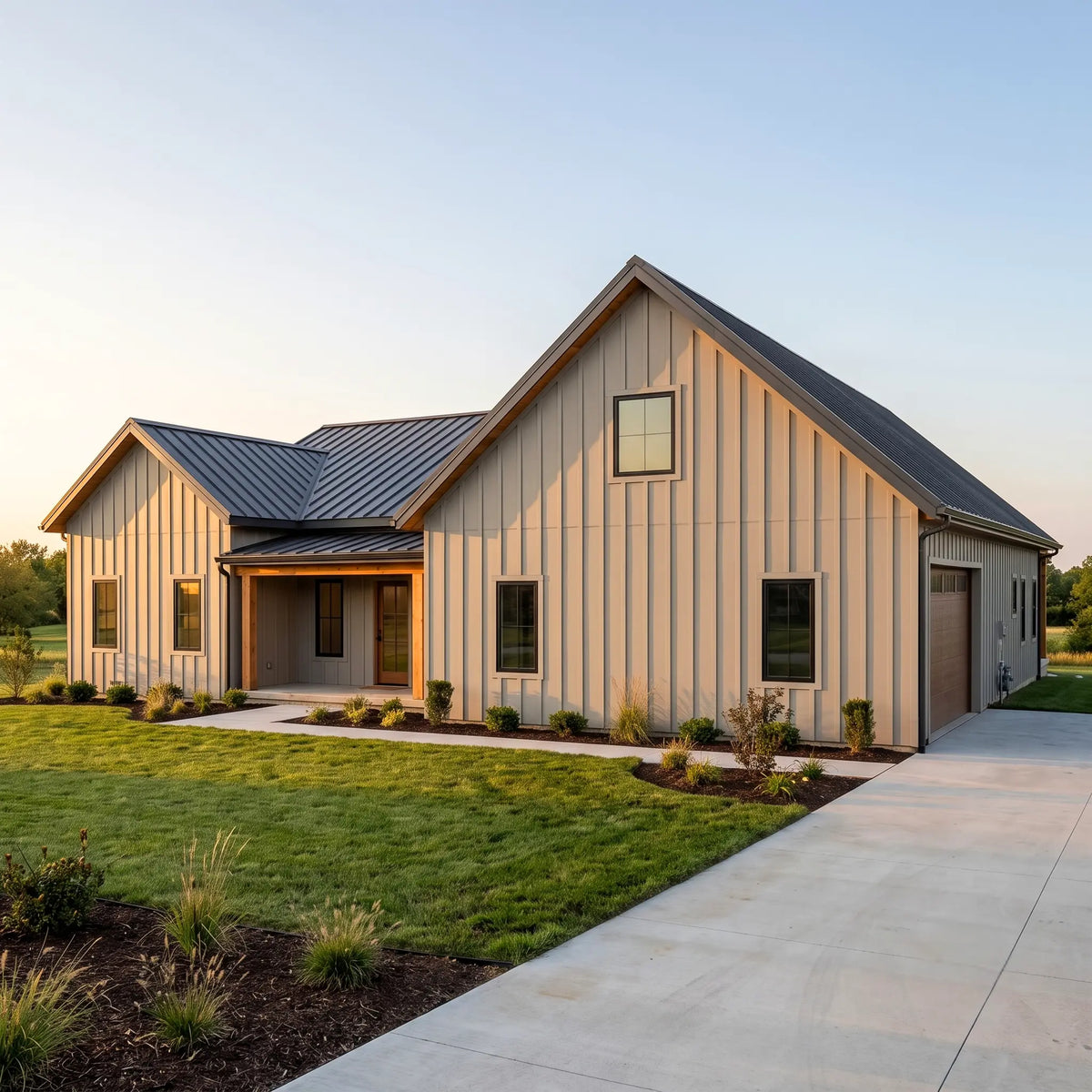 Whitlock modern farmhouse house plan kitchen with large island and walk-in pantry
